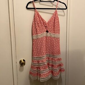 Bardot NWT red and white sleeveless dress